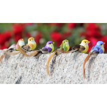 12, 24 or 36-Pack of Artificial Feathered Bird Decorations