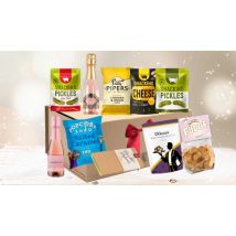Sweet & Savoury Gift Box with Rose Prosecco - Alcohol, Sweet Treats, Snacks & More!