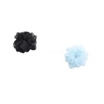 1 to 4-Pack of Organza Hair Scrunchies - 4 Colours