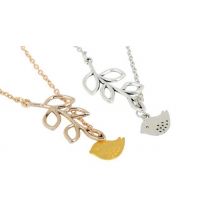 18K Gold-Plated Bird Pendant Necklace - 2 Colours