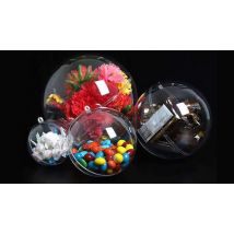 20-Pack of DIY Plastic Christmas Baubles