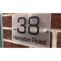 Personalised Frosted Effect Door Sign