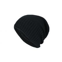 Men's Knitted Plush Lined Beanie Hat - 3 Colours