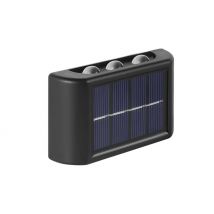 6-LED Up & Down Solar-Powered Outdoor Light - 1, 2, or 4-Pack