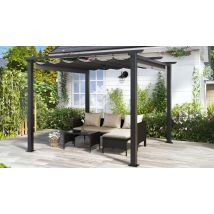 3x3m UV-Resistant and Waterproof Pergola with Retractable Sun Shade! - 2 Colours