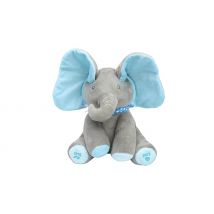 Peek-A-Boo Interactive Singing Elephant Plush Toy - 2 Colours