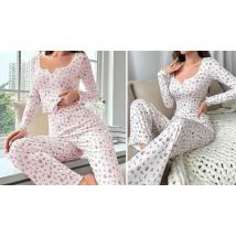 Floral Long-Sleeved Loungewear Set - 4 Colours, 4 Sizes!