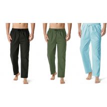 Men's Summer Cotton Elastic Waist Trousers - 6 Colours & 4 Sizes