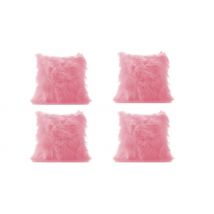 4-Pack of Mongolian Faux Fur Cushions - 2 Colours