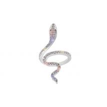 Open Adjustable Snake Gem Ring