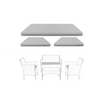 3-Piece Rattan Cushion Set with Water-Resistant Covers - 5 Colours