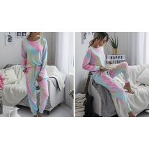 Women's 2-Piece Tie Dye Loungewear - 5 Colours & 6 Sizes