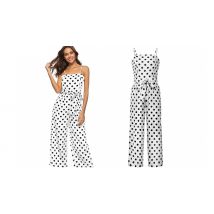 Sleeveless Polka Dot Jumpsuit - 4 Colours & 3 Sizes