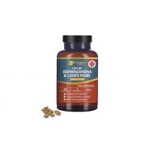 Stress-Relieving & Brain-Boosting KSM-66 Ashwagandha & Lion's Mane Tablets