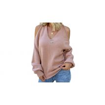 Women's Open-Shoulder Pullover Sweater - 7 Colours & 4 Sizes