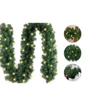 Green Christmas Decoration Garland - With or Without Lights