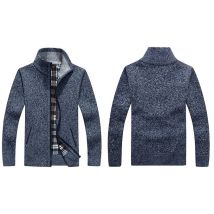 Men's Knitted Harrington Jumper - 5 Sizes & 5 Colours