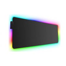 LED Light-Up Rainbow Gaming Station Desk Mat - 2 Colours