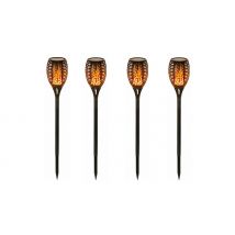 1, 2 or 4-Pack of Waterproof LED Flickering Flame Stake Lights