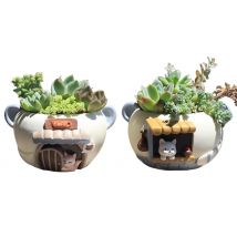 Cute Cartoon Mini Flower Pot - 2 Designs!