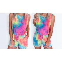 Rainbow Tie-Dye Playsuit - 5 Sizes