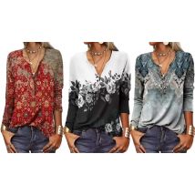 Women's Ethnic Printed Top - 6 Colours & Sizes