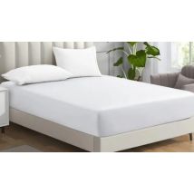 25cm Easy Care Polycotton Deep Pocket Fitted Sheet - 10 Colours, 4 Sizes