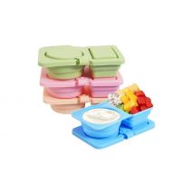 Silicone Reusable Snack Containers - 4 Colours