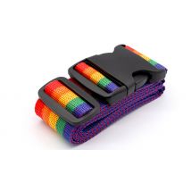 2-Piece Rainbow Luggage Safety Strap Set