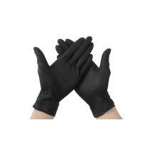 20, 50 or 100-Pack of Disposable Black Nitrile Gloves - 4 Sizes!