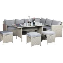 Knutsford 9-Seater Corner Rattan Dining Set