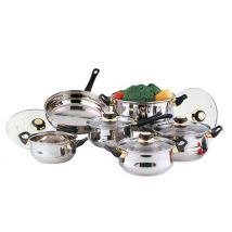 Stainless Steel Pot & Pan Set - 12 Pieces!