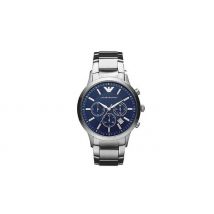 Emporio Armani AR2448 Men's Watch - Silver Strap With Blue Dial