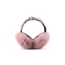 Winter Fluffy Plaid Ear Muffs - 2 Colours