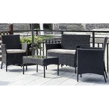4-Seater Rattan Garden Furniture Set - 2 Colours!
