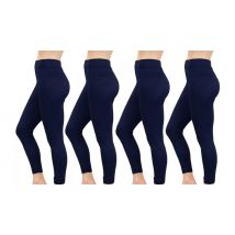 Pack of 4 Fleece-Lined Leggings - 2 Colours