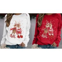 Women’s Christmas Casual Pullover - 4 Colours & 6 Sizes