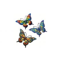 3-Piece Butterfly-Shaped Acrylic Garden Decorations
