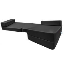 Foldout Single Sofa Z Bed with Foam Mattress - 11 Colours!