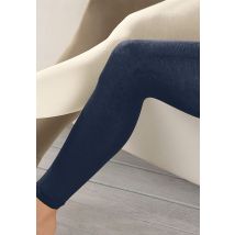 hessnatur Feinstrumpf-Leggings aus Bio-Baumwolle - blau Größe 40/42