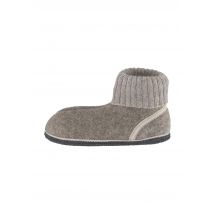 hessnatur Hausschuhe Hüttenschuh aus regionaler Rhönschaf-Schurwolle - braun Größe 40