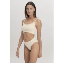 hessnatur Damen Slip High Waist im PURE COTTON aus Bio-Baumwolle - natur Größe 34