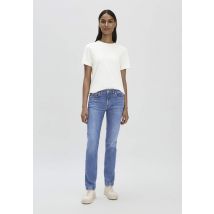 hessnatur Damen Jeans LEA Mid Rise Slim aus Bio-Denim - blau Größe 29/32