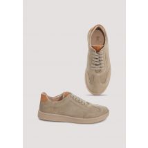 hessnatur Damen Baseball Sneaker aus chromfrei gegerbtem Leder - braun Größe 38