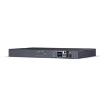 CyberPower PDU44005, Rackmount 1U, ATS PDU, Switched, ATS Eingang (2) 230V/16A IEC-320 C19, Ausgang 10A/IEC-320 C13 (12), SNMP-Netzwerkanschluss, PowerPanel Software