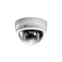 LevelOne Feste-Dome-Netzwerkkamera, 2 Megapixel, 802.3af PoE, Tag/Nacht, IR-LEDs