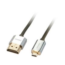 Lindy 41682 HDMI-Kabel 2 m HDMI Typ A (Standard) HDMI Typ D (Mikrofon) Schwarz