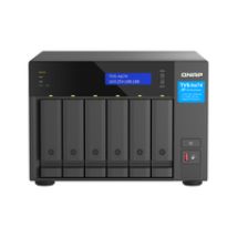 QNAP TVS-H674T-I5-32G NAS & Speicherserver Tower Intel® Core™ i5 i5-12400 32 GB DDR4 HDD QNAP QTS Schwarz