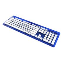PDP Rock Candy Blueberry Boom Tastatur Haus RF Wireless QWERTY Deutsch Blau, Transparent