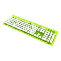 PDP Rock Candy Lalalime Tastatur Haus RF Wireless QWERTY Deutsch Limette, Transparent